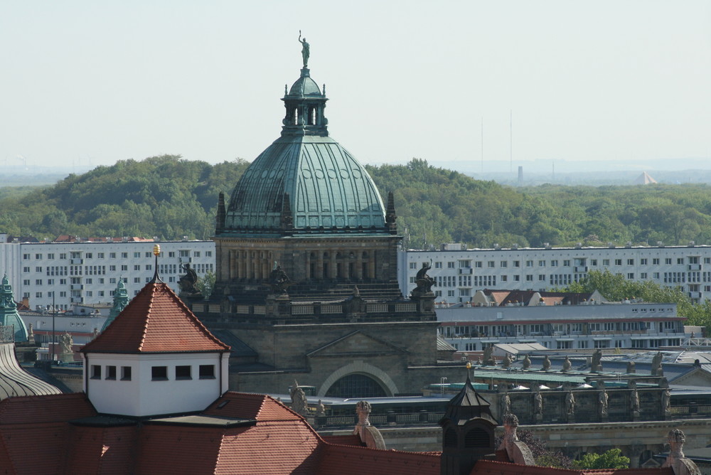 Reichsgericht vom Turm der Thomaskirche aus gesehen