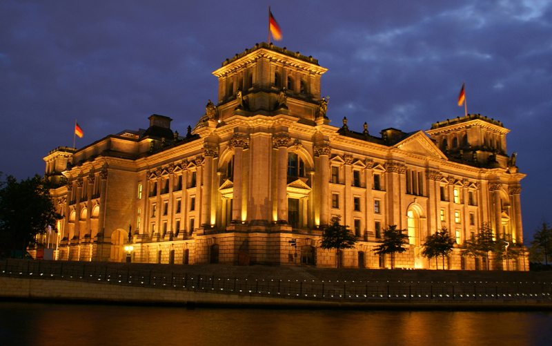 Reichstag am Abend