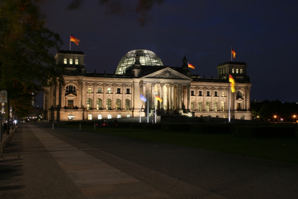 Reichstag bei Nacht am 14.09.2008