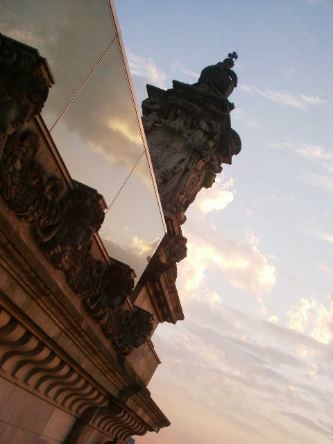 Reichstag bei Sonnenuntergang