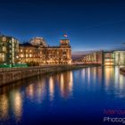 Reichstag Berlin Blaue Stunde