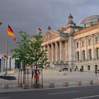 Reichstag Berlin kurz vorm Sonnenuntergang