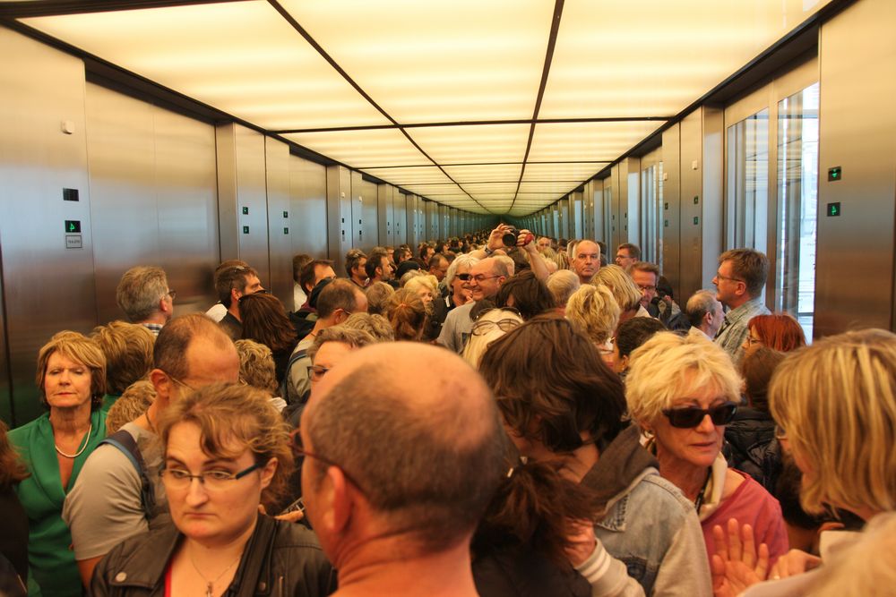 Reichstag  -  im Aufzug