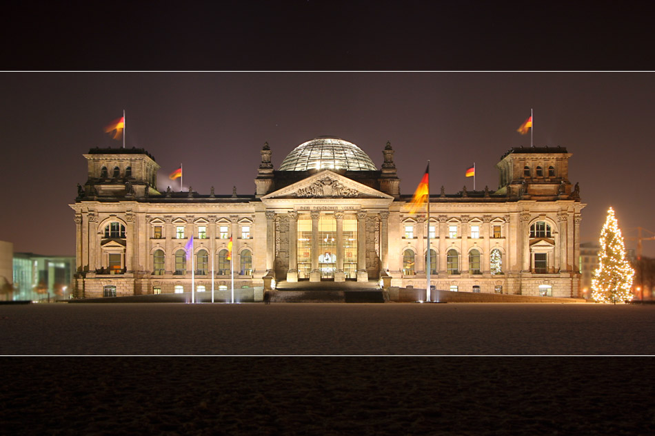 Reichstag im Schnee