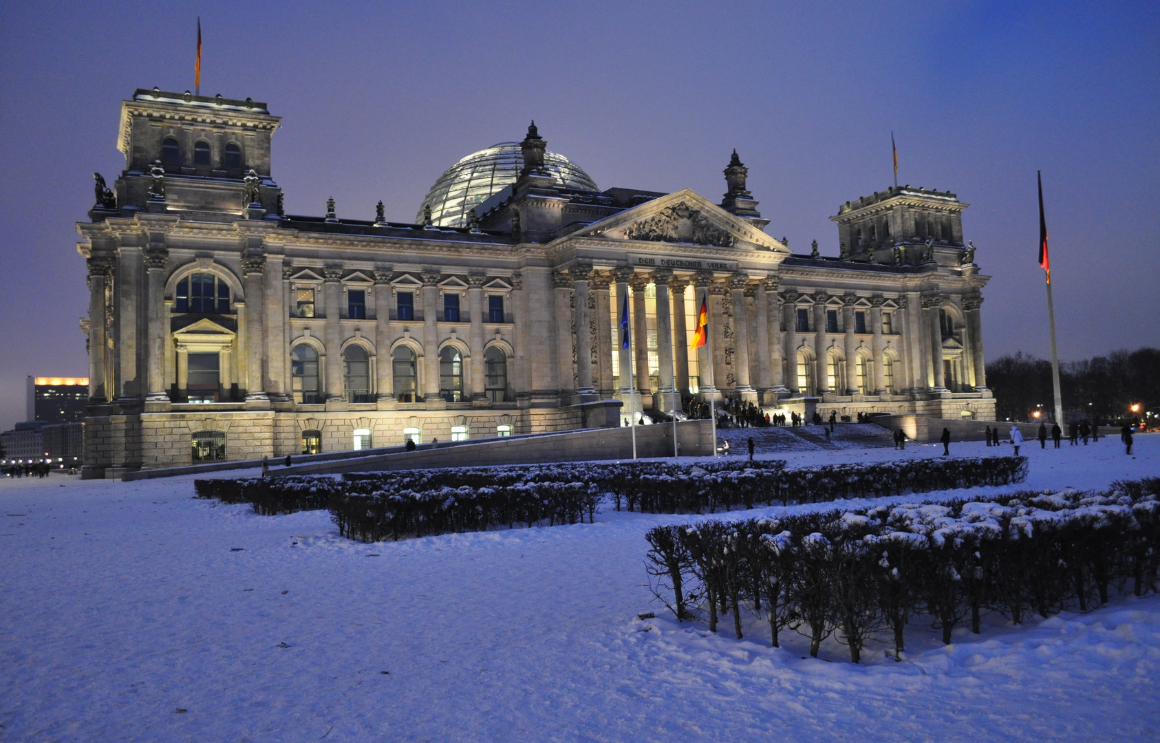 Reichstag im Schnee