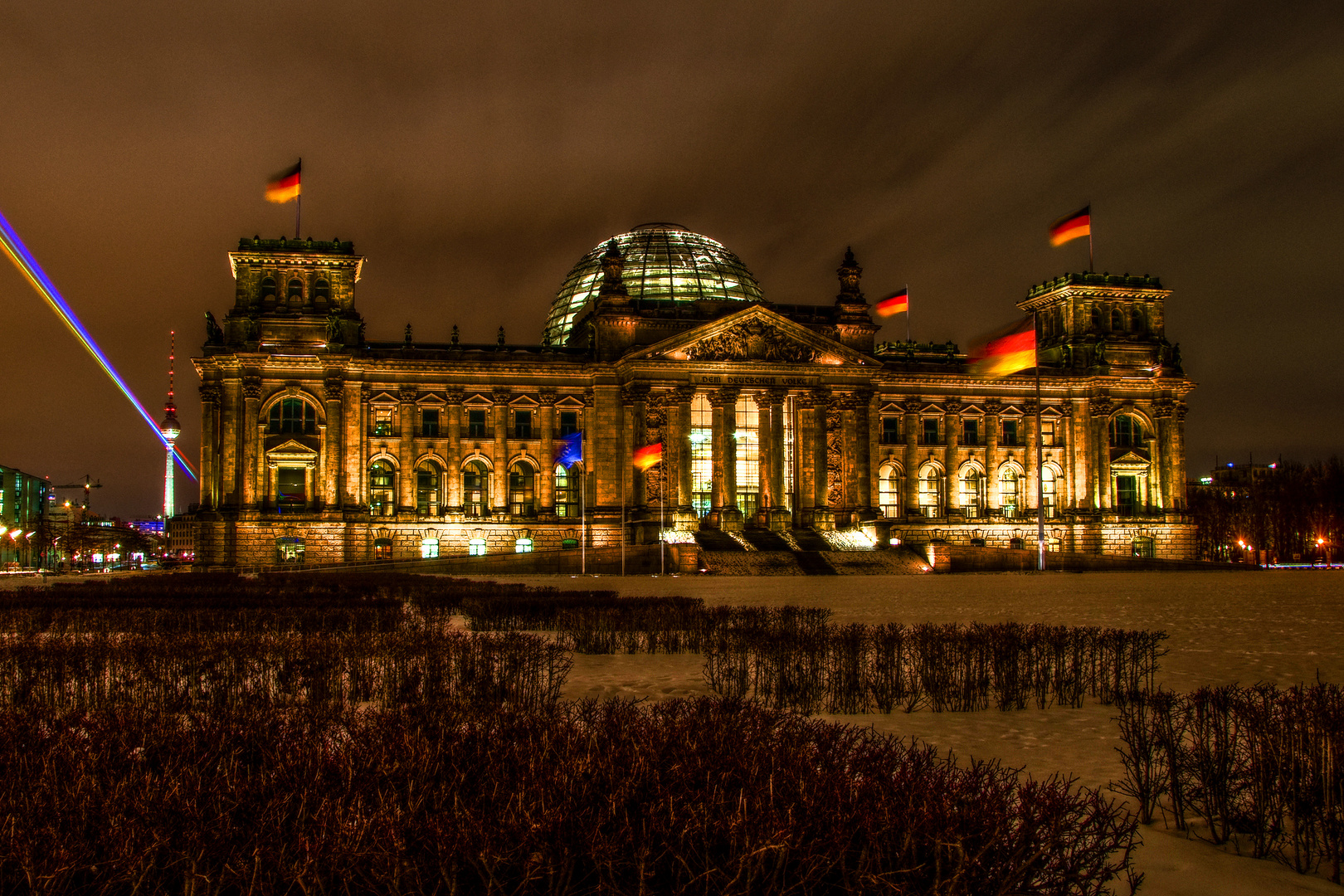 Reichstag im Schnee