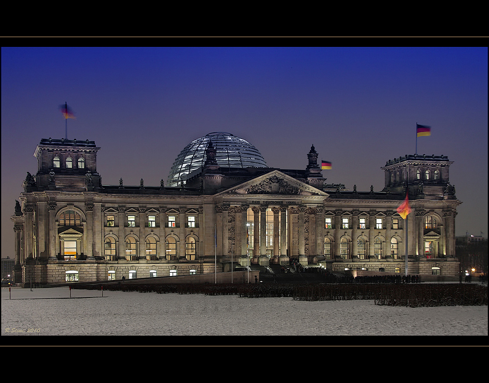 Reichstag im Schnee