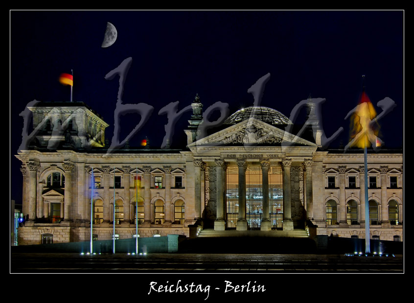 Reichstag with Moonshine - Berlin III