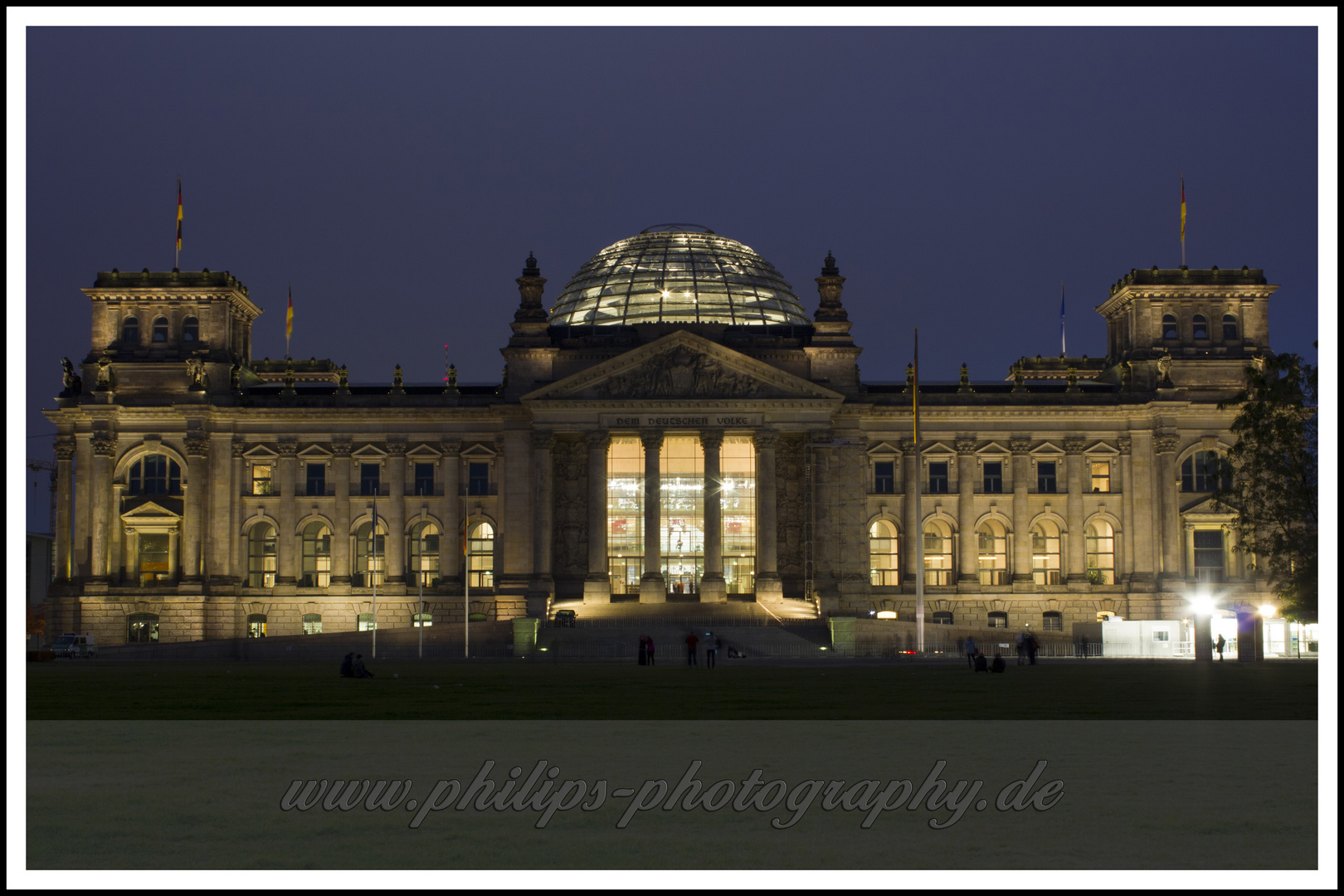 Reichstag zur blauen Stunde
