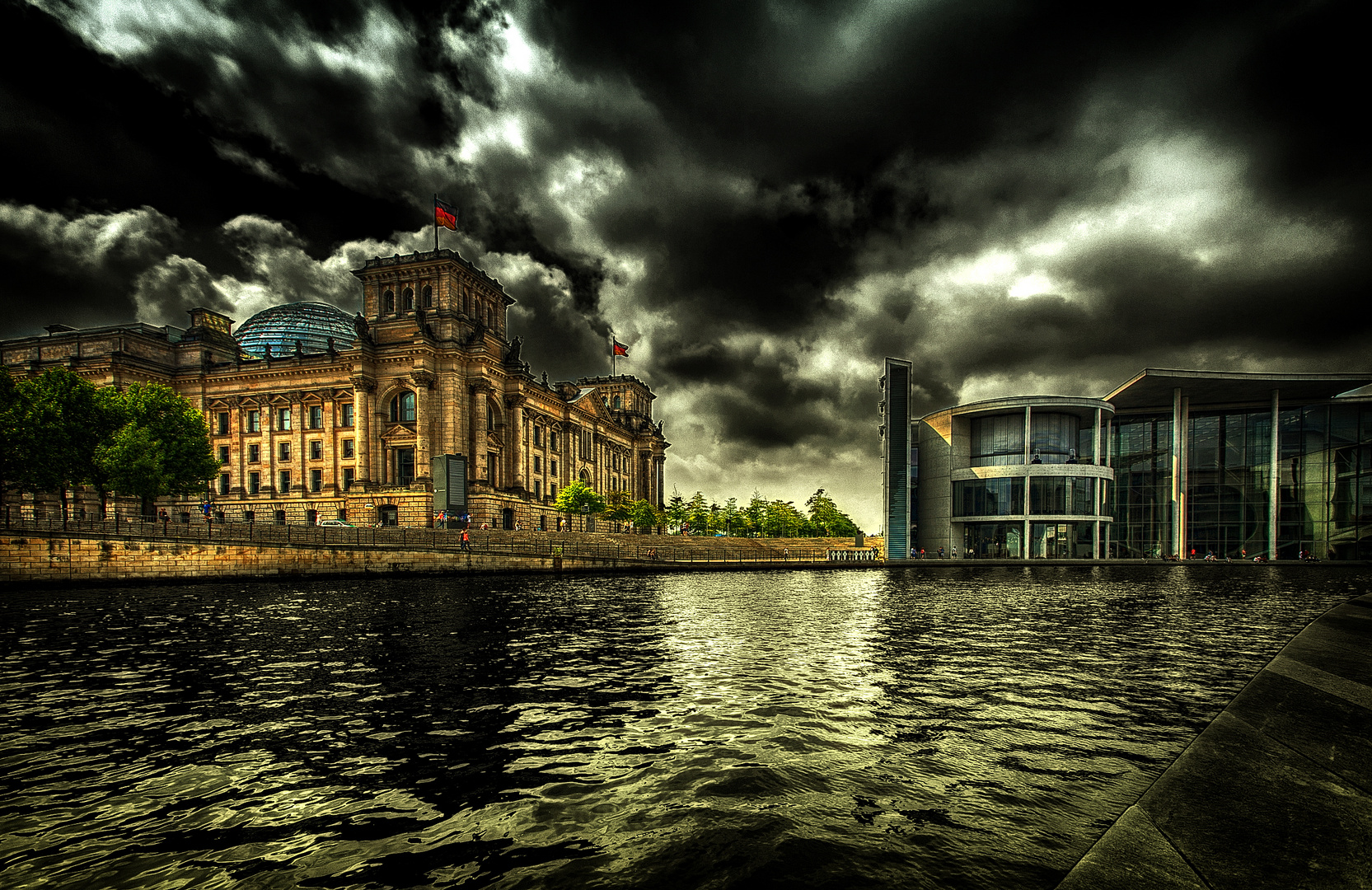 Reichstagsgebäude und Paul-Löbe-Haus