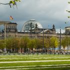 Reichstagsgehäuse vom Kanzleramt aus 