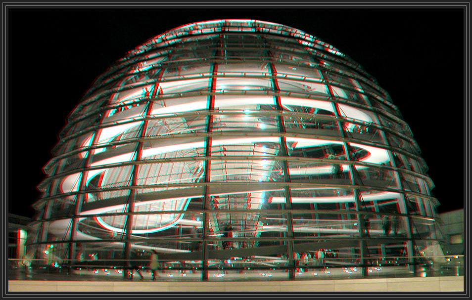 Reichstagskuppel [3D Anaglyphe]