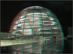 Reichstagskuppel 3D - Farbanaglyph