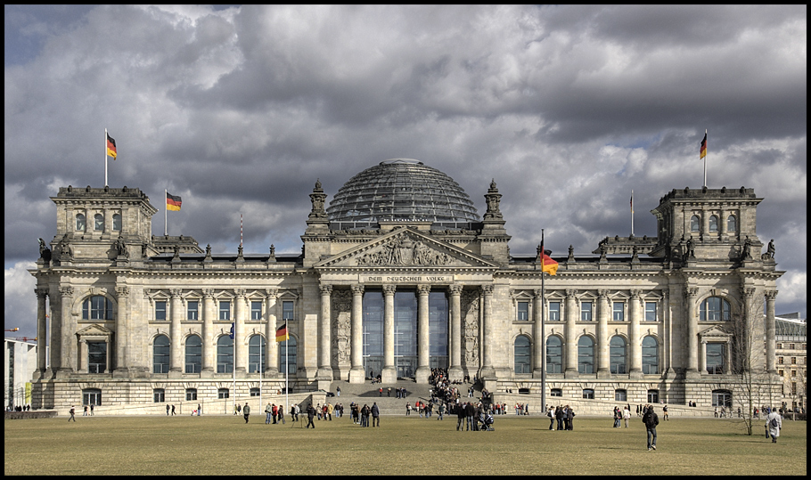 Reichstagspostkarte in TM