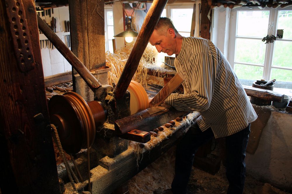 Reifendreher bei der Arbeit