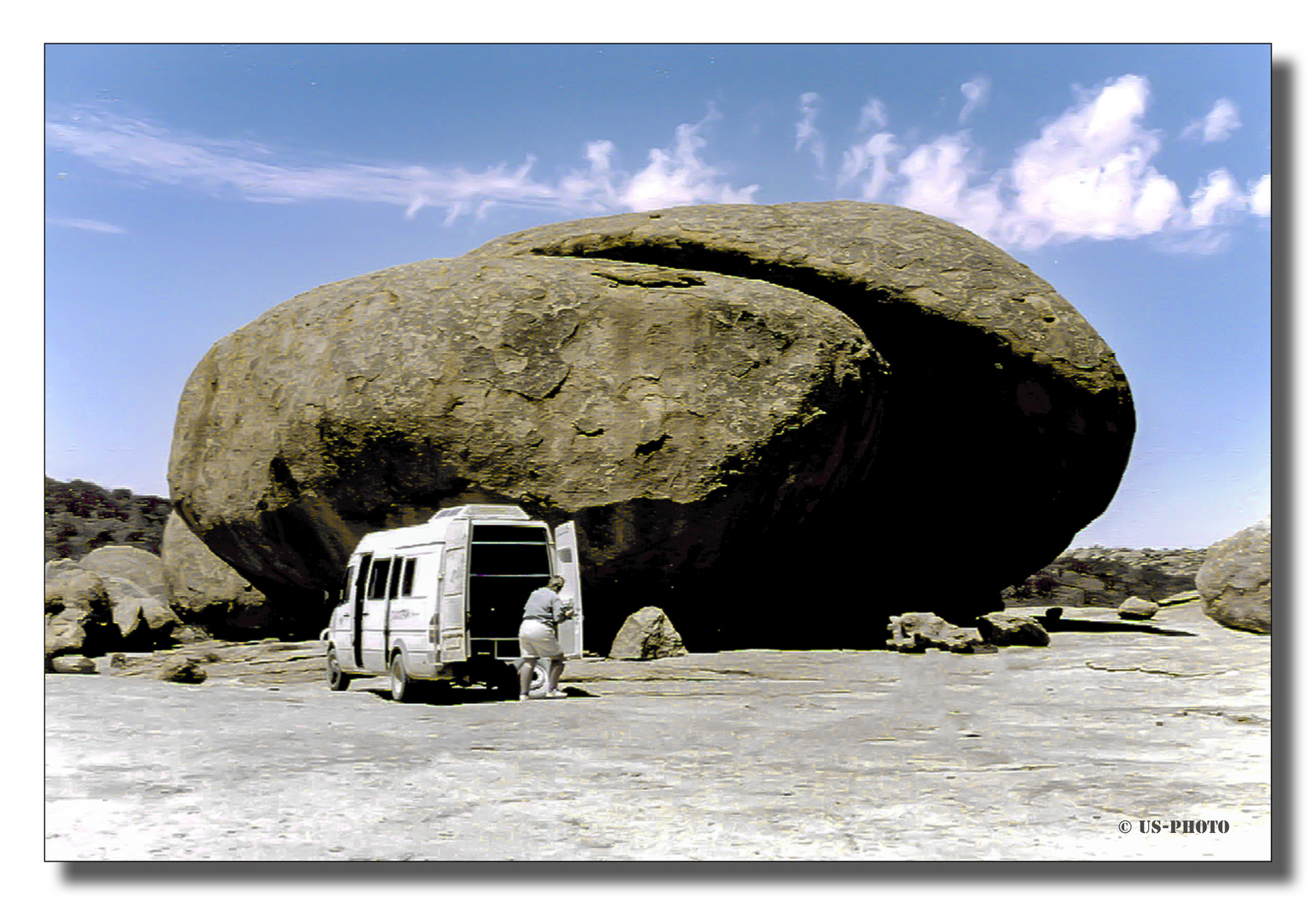 Reifenwechsel in der Namib