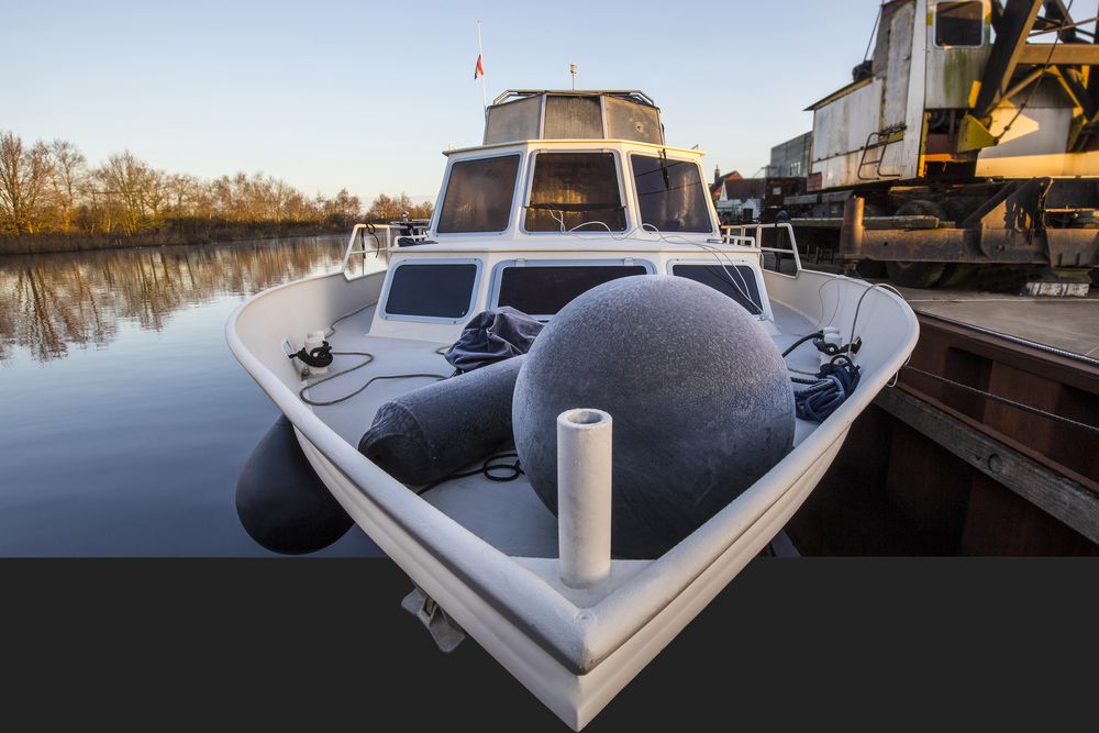 Reifglätte auf unserem Boot