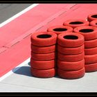 Reihe Roter Reifen