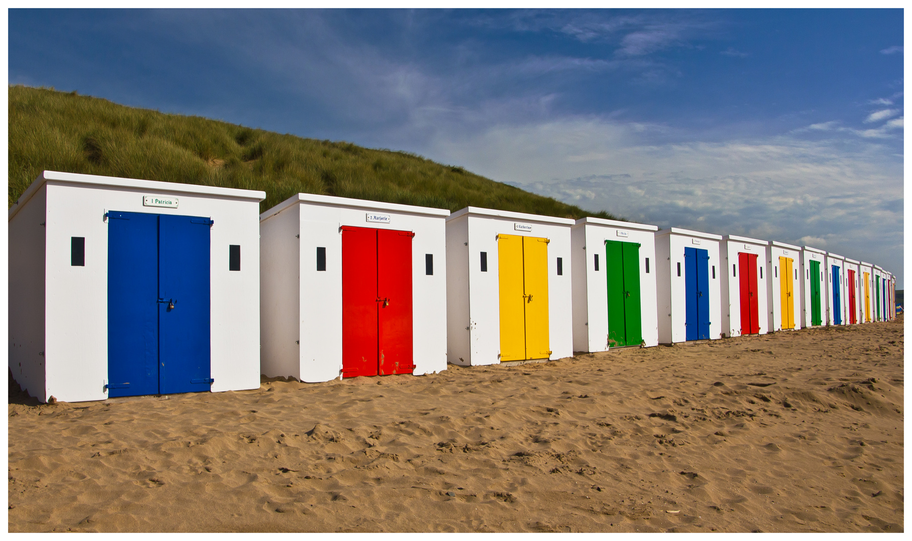 Reihenhaus am Strand