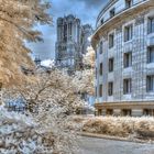 Reims Kathedrale mit Carnegie Bibliothek