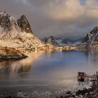 Reine-Fjord im Winter