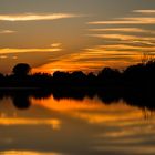 Reinheimer Teich Spieglung Sonnenuntergang