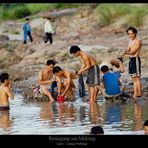 Reinigung am Mekong