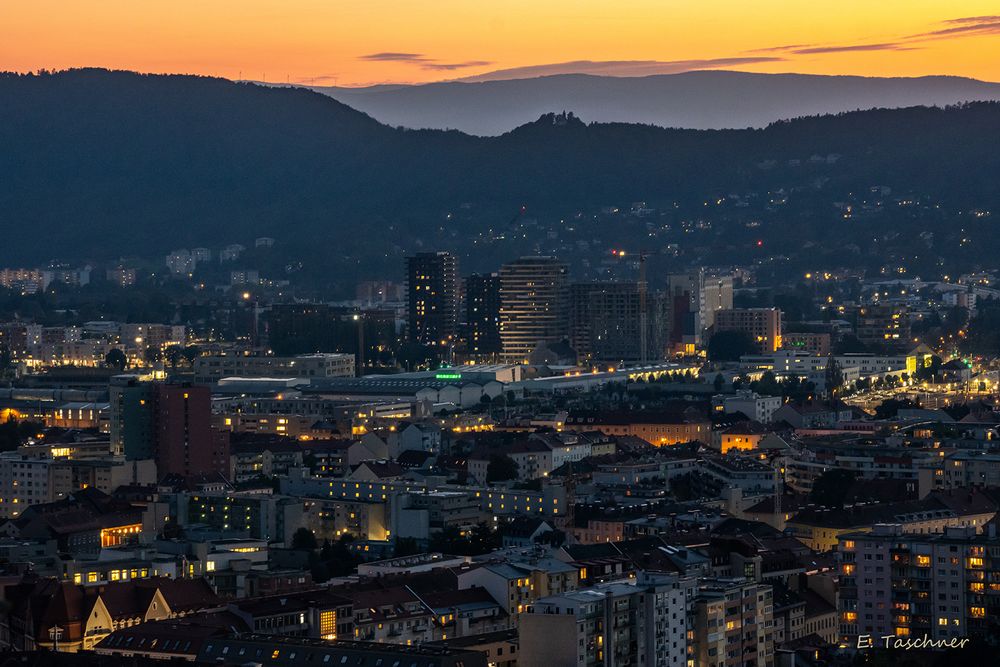 Reininghaus _ Blick vom Schloßberg Graz