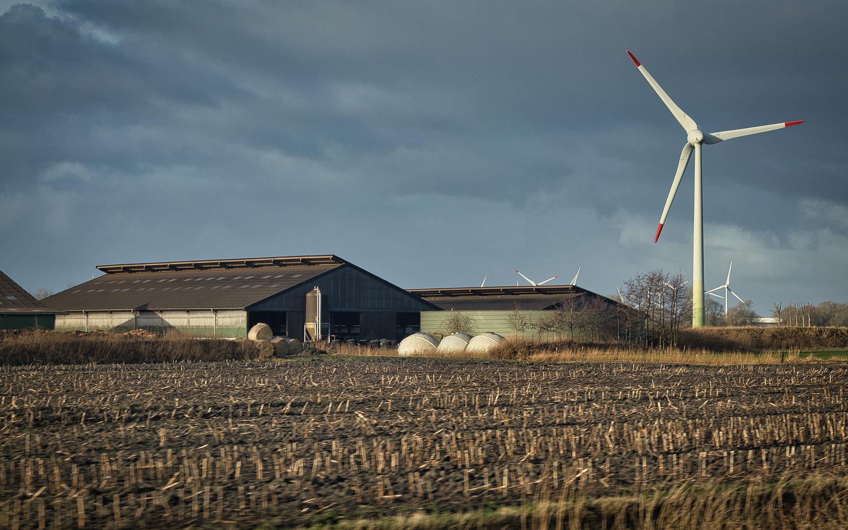 Reise in den Norden - Landwirtschaft an der Autobahn