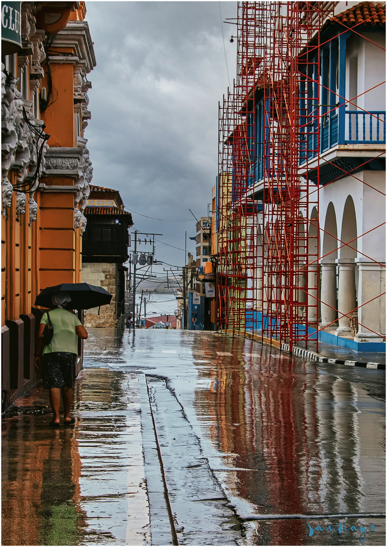 Reise über die Festplatte: Santiago im Regen