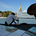 Reisebericht: <Nord Myanmar (Burma)> 2009 - Teil 8 - Schwere Handarbeit auf der Pagoden Baustelle