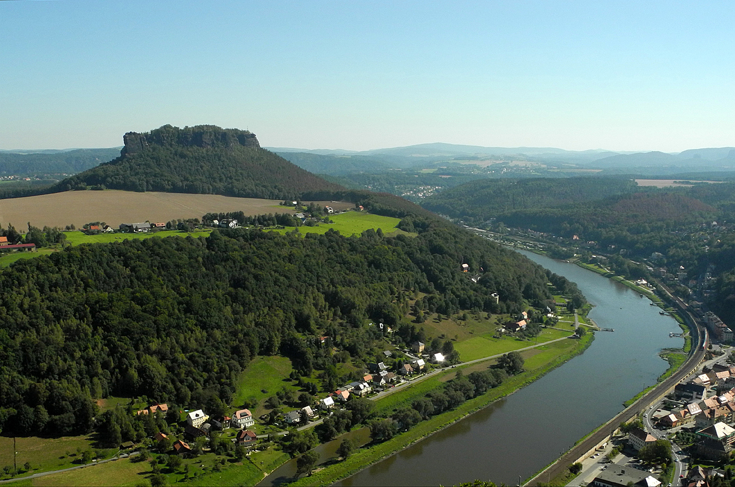 Reiseimpressionen - Blick auf die Elbe