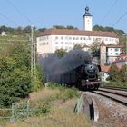 "Reisen wie vor 50 Jahren" auf der Neckartalbahn am Schloss Horneck in Gundelsheim 26.9.2009