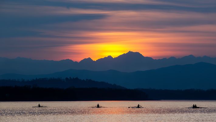 Reisende am Abend - Viaggiatori della sera