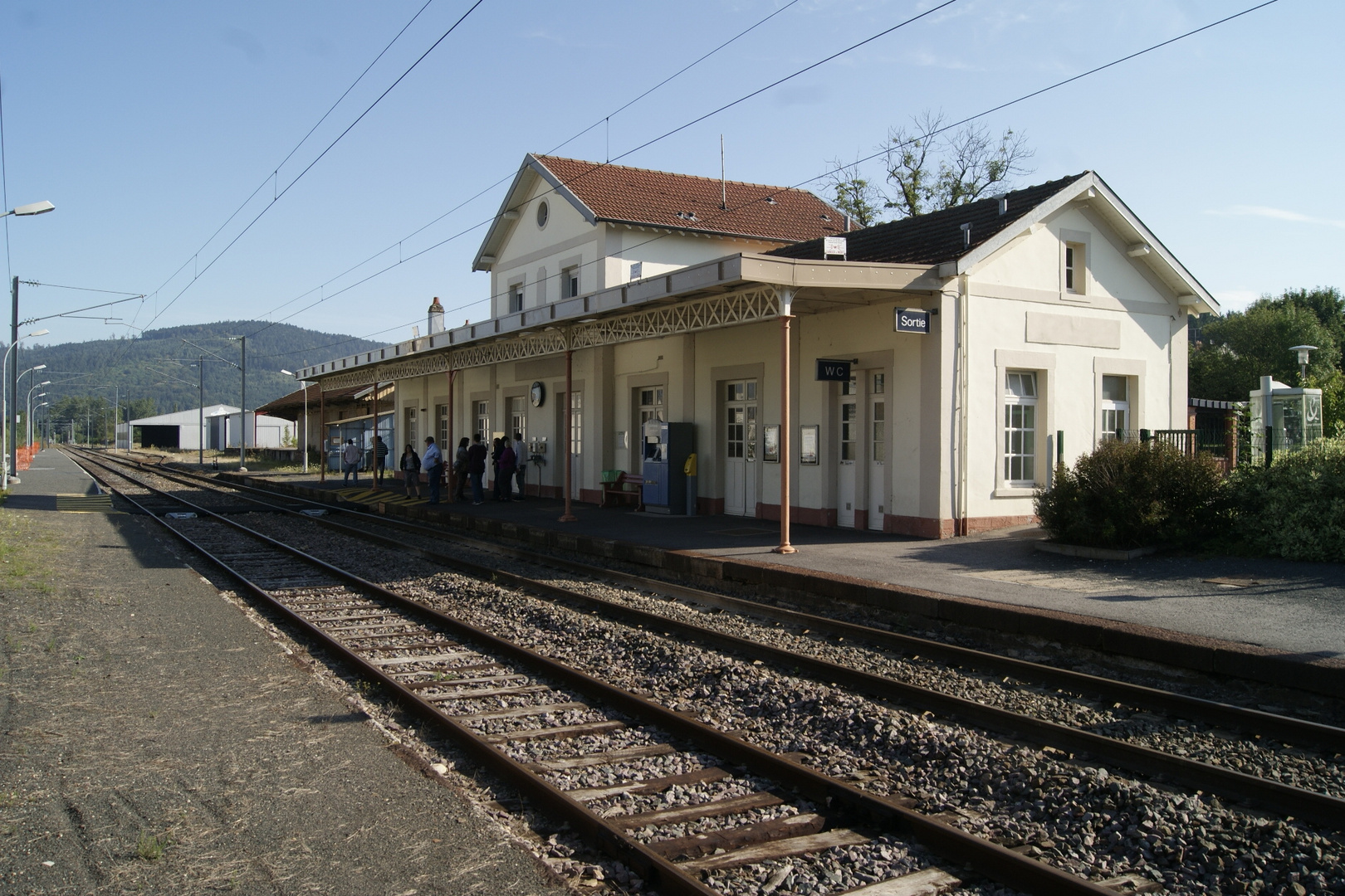 Reisende auf ein Bahnhof et France  