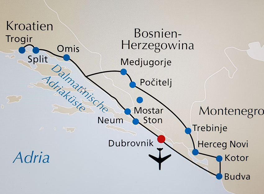  Reiseroute