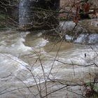 reißende Fluten-Hochwasser nach der Schneeschmelze