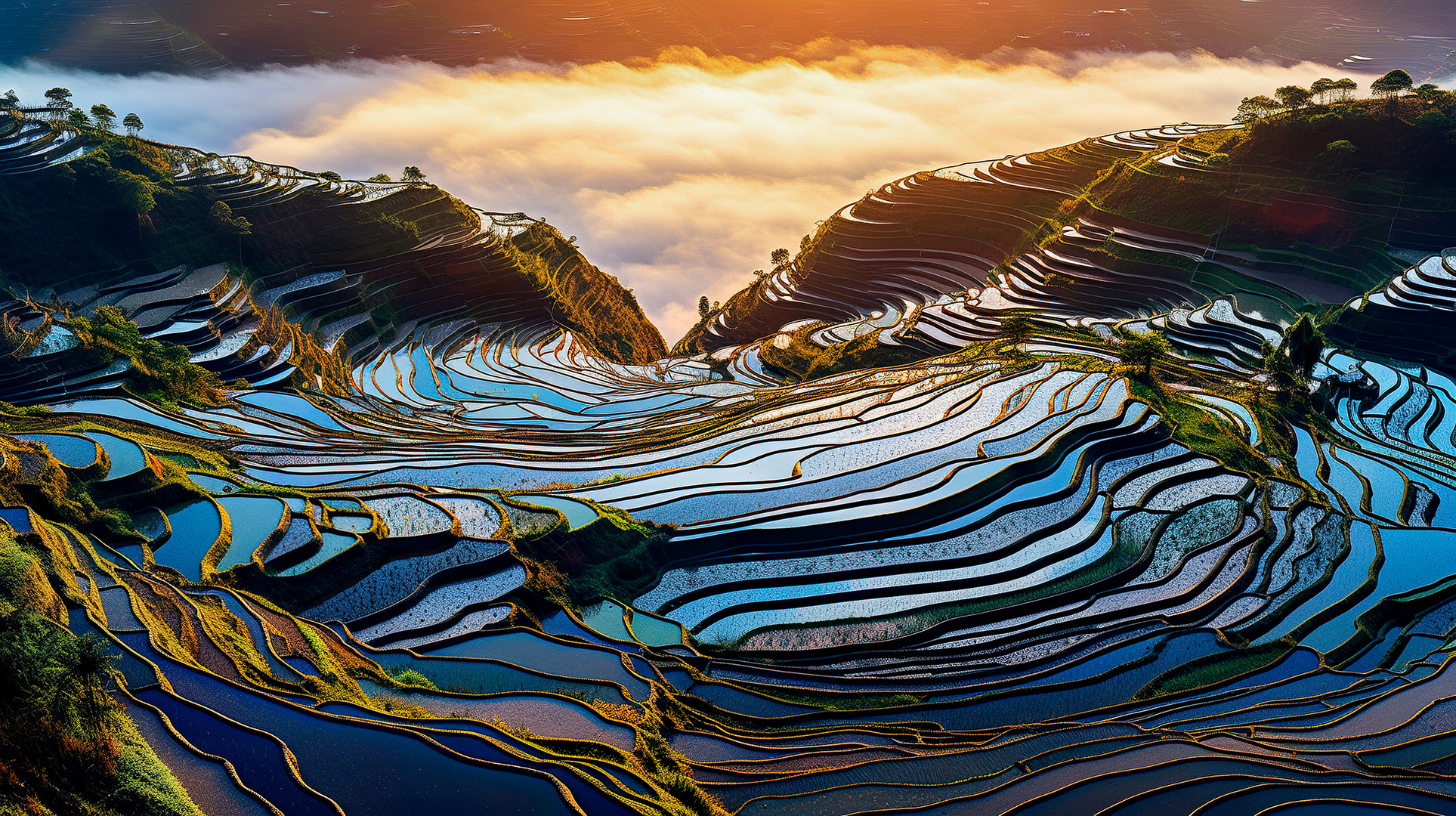 Reisterassen in Hani China Foto & Bild digiart challenge, 193