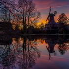 Reitbrooker Mühle im lila Abendlicht