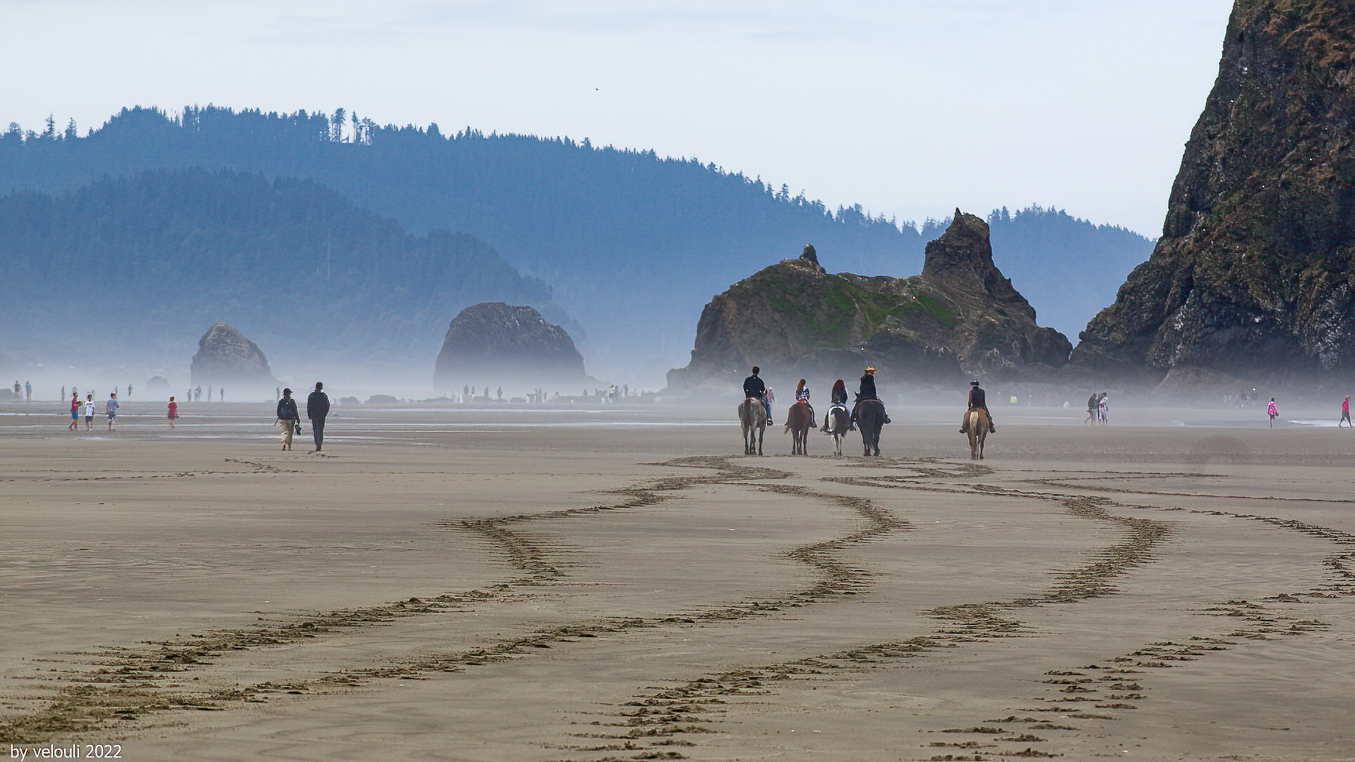 Reiten am Cannon Beach, Oregon