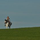 Reiten durch die landschaft