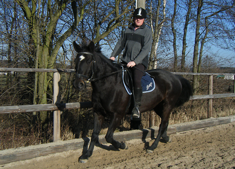 reiten mit Helm