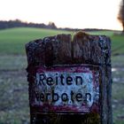 Reiten verboten