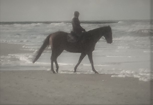 Reiter am Nordseestrand - Fotografische Umsetzung nach dem Vorbild eines Bildes von Max Liebermann