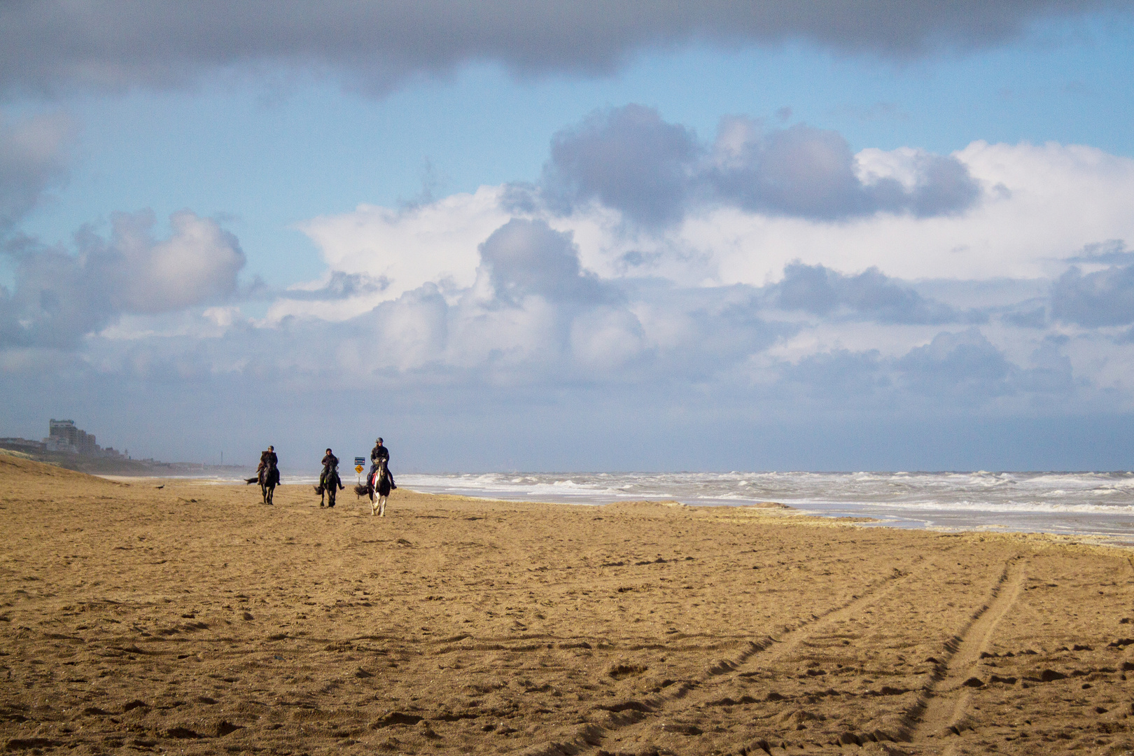 Reiter am Strand