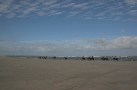 Reiter am Strand auf Spiekeroog