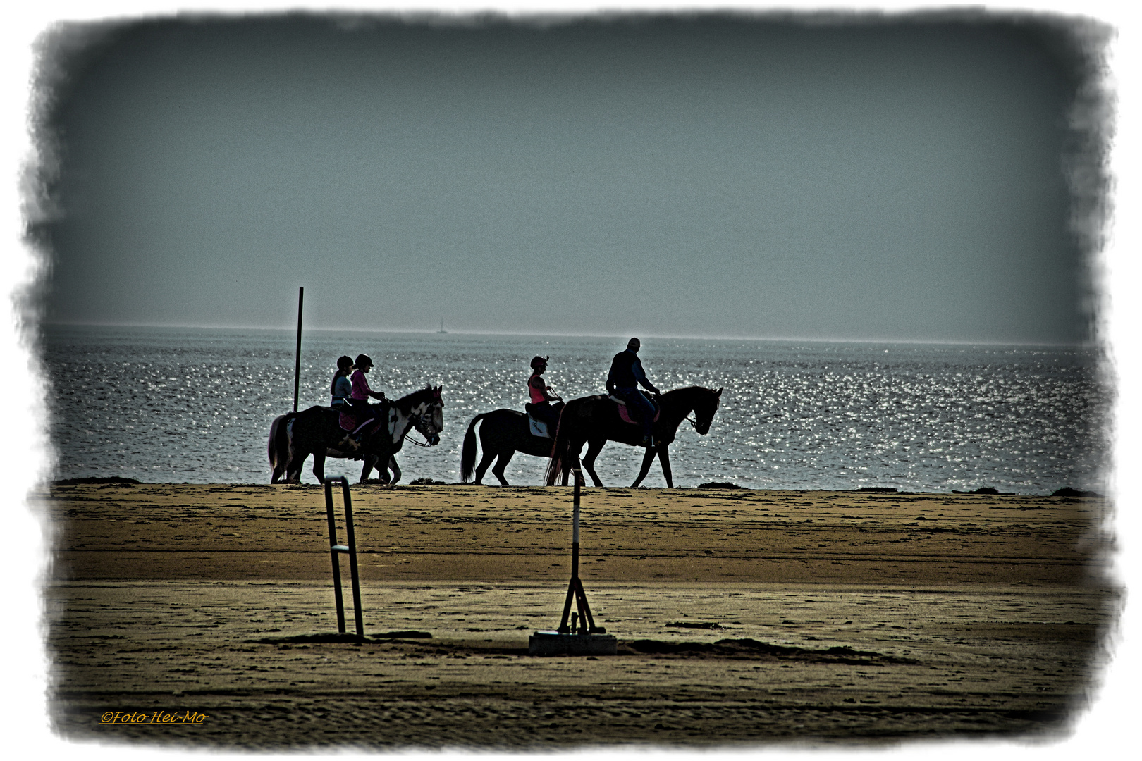 Reiter am Strand