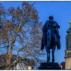 Reiter auf dem Schloßplatz in Weimar