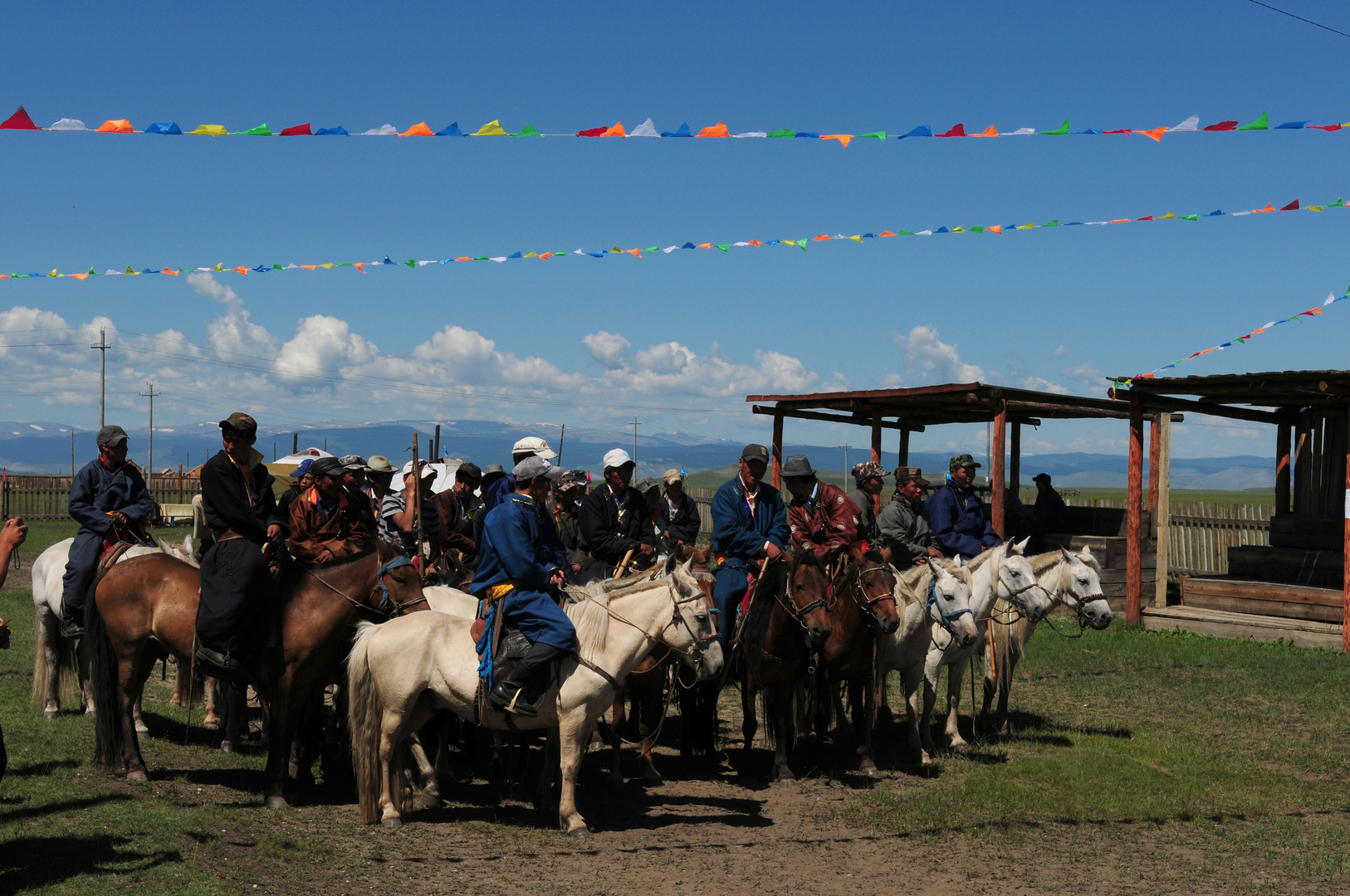 Reiter beim Naadam-Fest