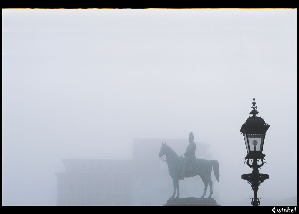 Reiter im Nebel